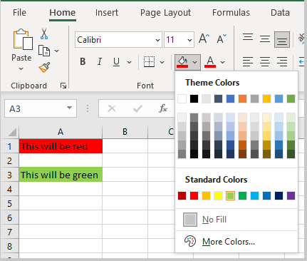 Change Background Color in Excel – Excel Tutorial